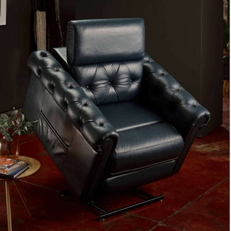 Theorem Somerset Lift & Recline Fabric Armchair - Ocean