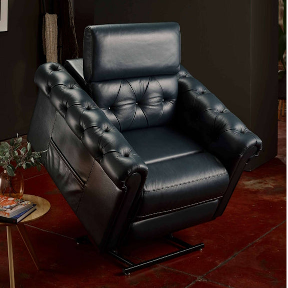 Theorem Somerset Lift & Recline Fabric Armchair - Ocean