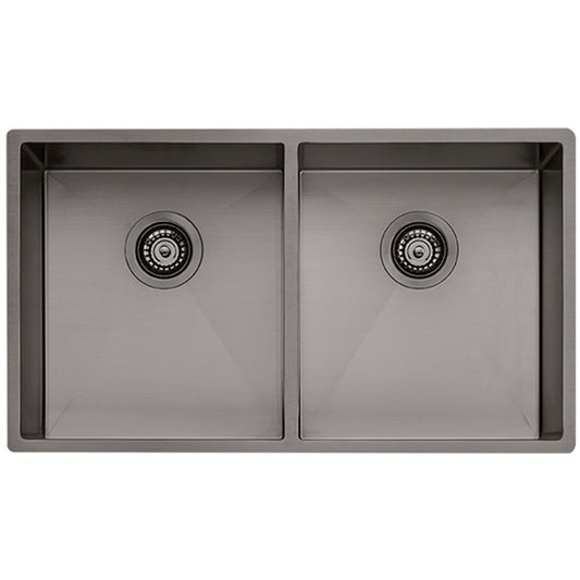 Oliveri Spectra Double Bowl Sink - Gunmetal