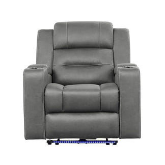 Spielberg Electric Recliner Fabric Armchair - Ash
