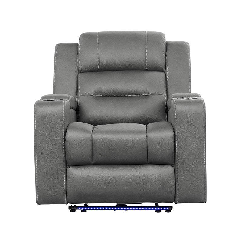 Spielberg Electric Recliner Fabric Armchair - Ash