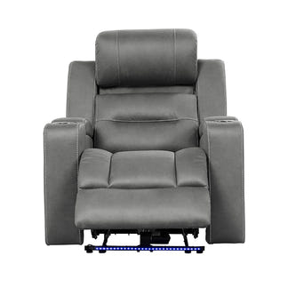 Spielberg Electric Recliner Fabric Armchair - Ash