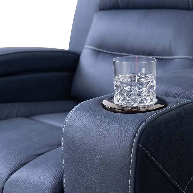 Spielberg Electric Recliner Fabric Armchair - Azure