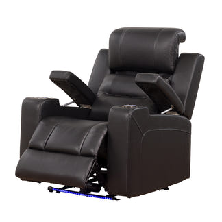 Spielberg Electric Recliner Leather Armchair - Black