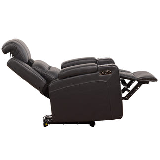 Spielberg Electric Recliner Leather Armchair - Black