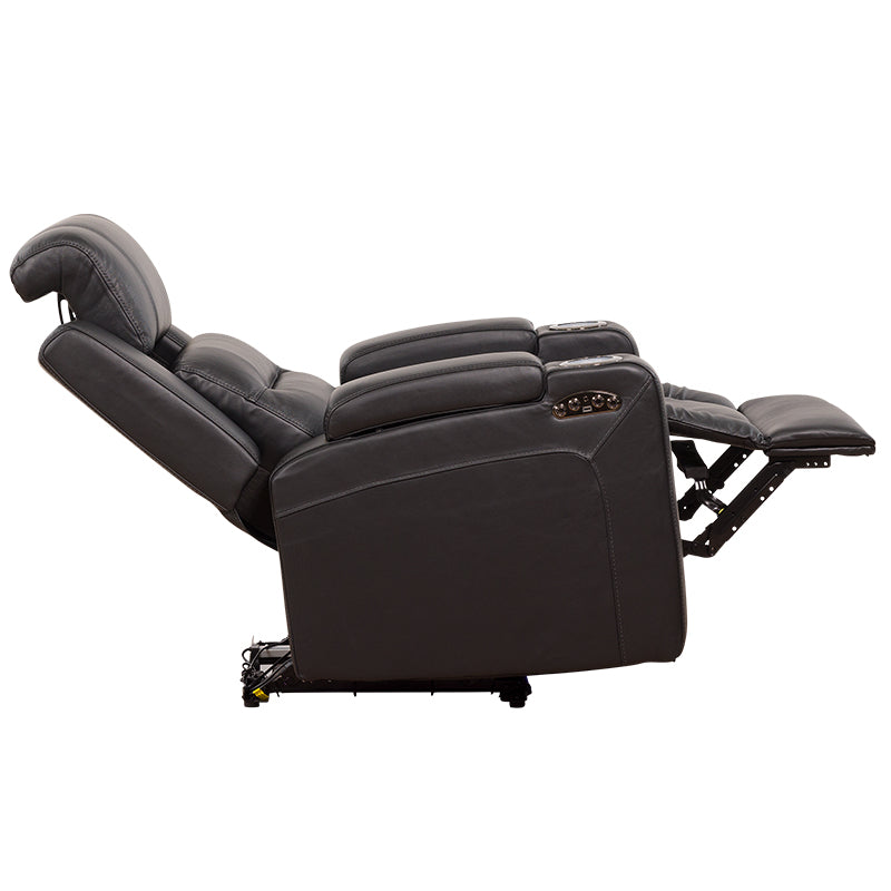 Spielberg Electric Recliner Leather Armchair - Black