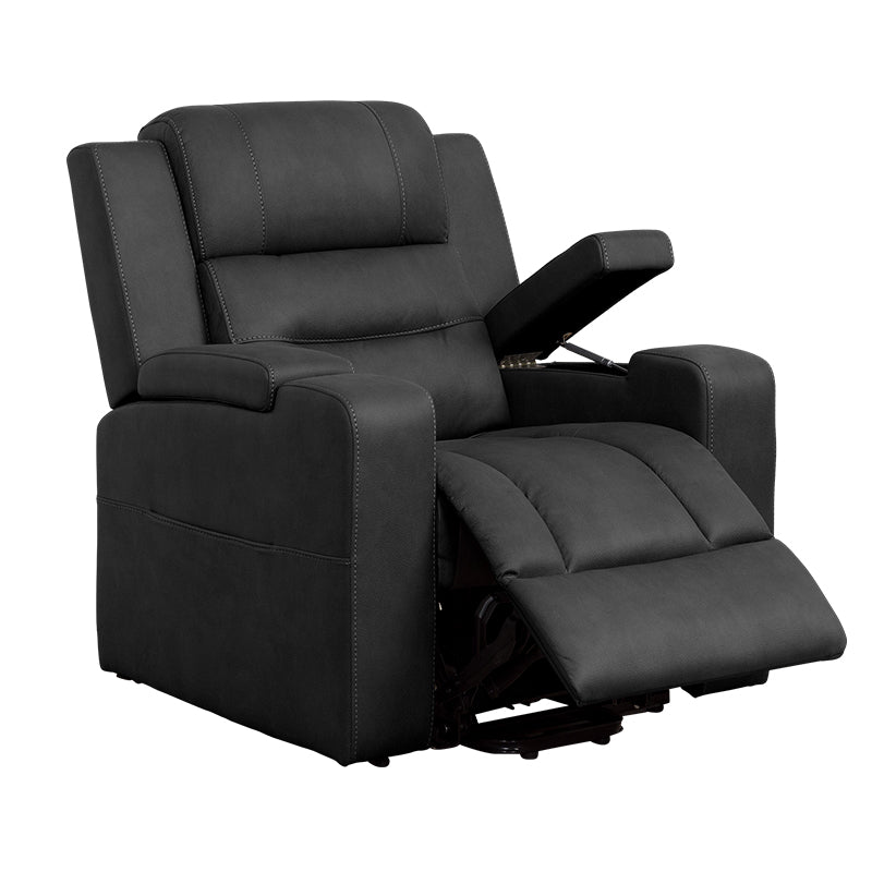 Spielberg Lift & Recline Fabric Armchair - Jet