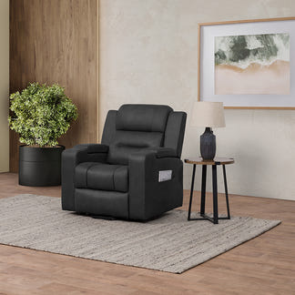 Spielberg Lift & Recline Fabric Armchair - Jet