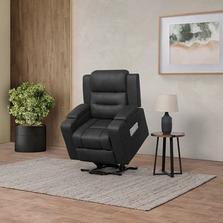 Spielberg Lift & Recline Fabric Armchair - Jet