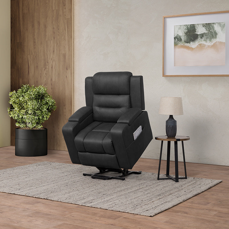Spielberg Lift & Recline Fabric Armchair - Jet