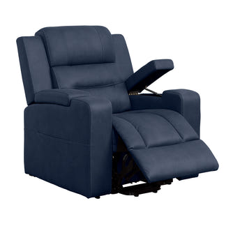 Spielberg Lift & Recline Fabric Armchair - Azure