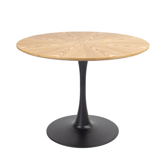 Spin 100cm Round Timber Dining Table - Ash
