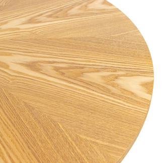 Spin 100cm Round Timber Dining Table - Ash
