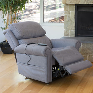 Studio Lift & Recline Fabric Armchair - Fog