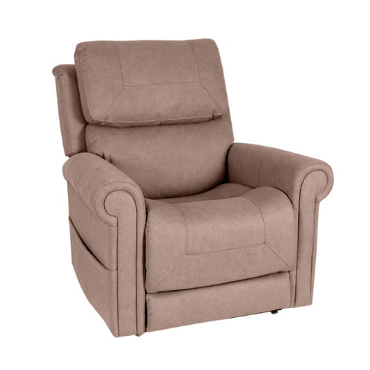 Theorem Studio Petite Lift & Recline Fabric Armchair -  Latte
