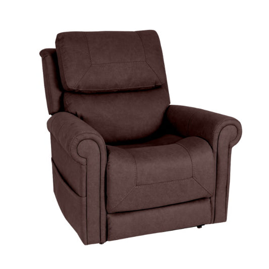 Theorem Studio Petite Lift & Recline Fabric Armchair -  Bark
