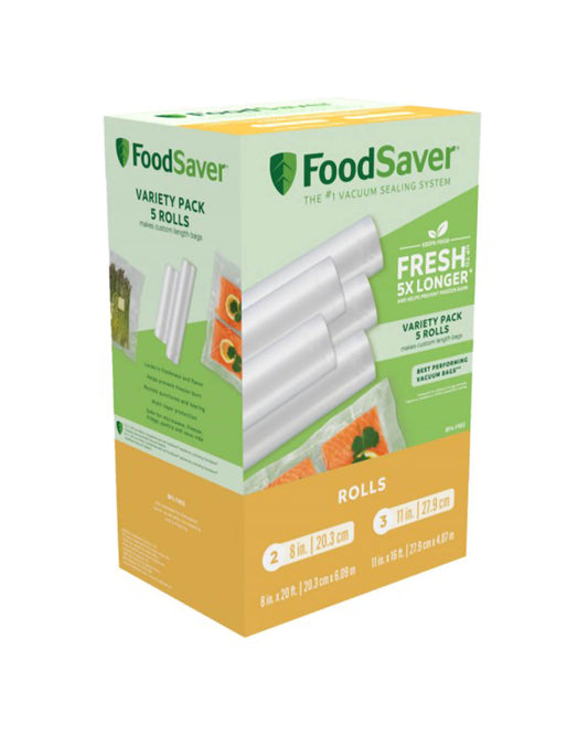 FoodSaver Variety Vacuum Sealer Rolls - 5 Pack