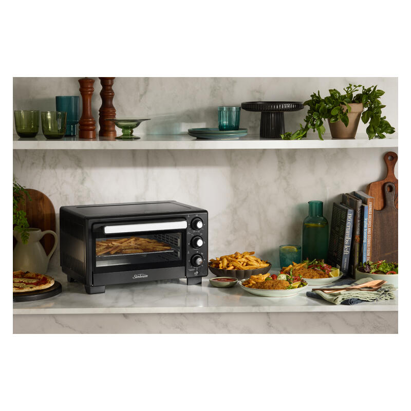 Sunbeam 17L NutriCrisp Air Fryer Benchtop Oven - Black