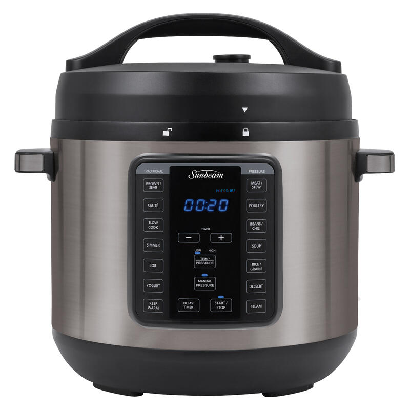 Sunbeam 7.6L XL Express Pressure Cooker - Dark Stainless