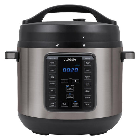Sunbeam 7.6L XL Express Pressure Cooker - Dark Stainless