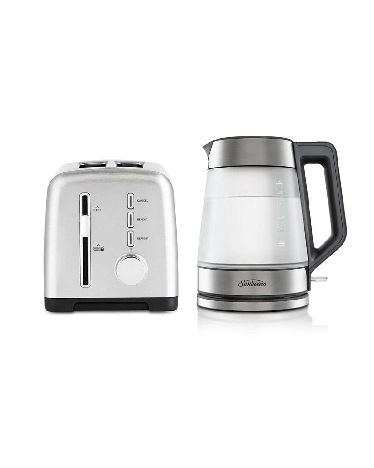 Sunbeam Stainless Steel TAM1003SS Toaster & KE6200 Kettle Bundle
