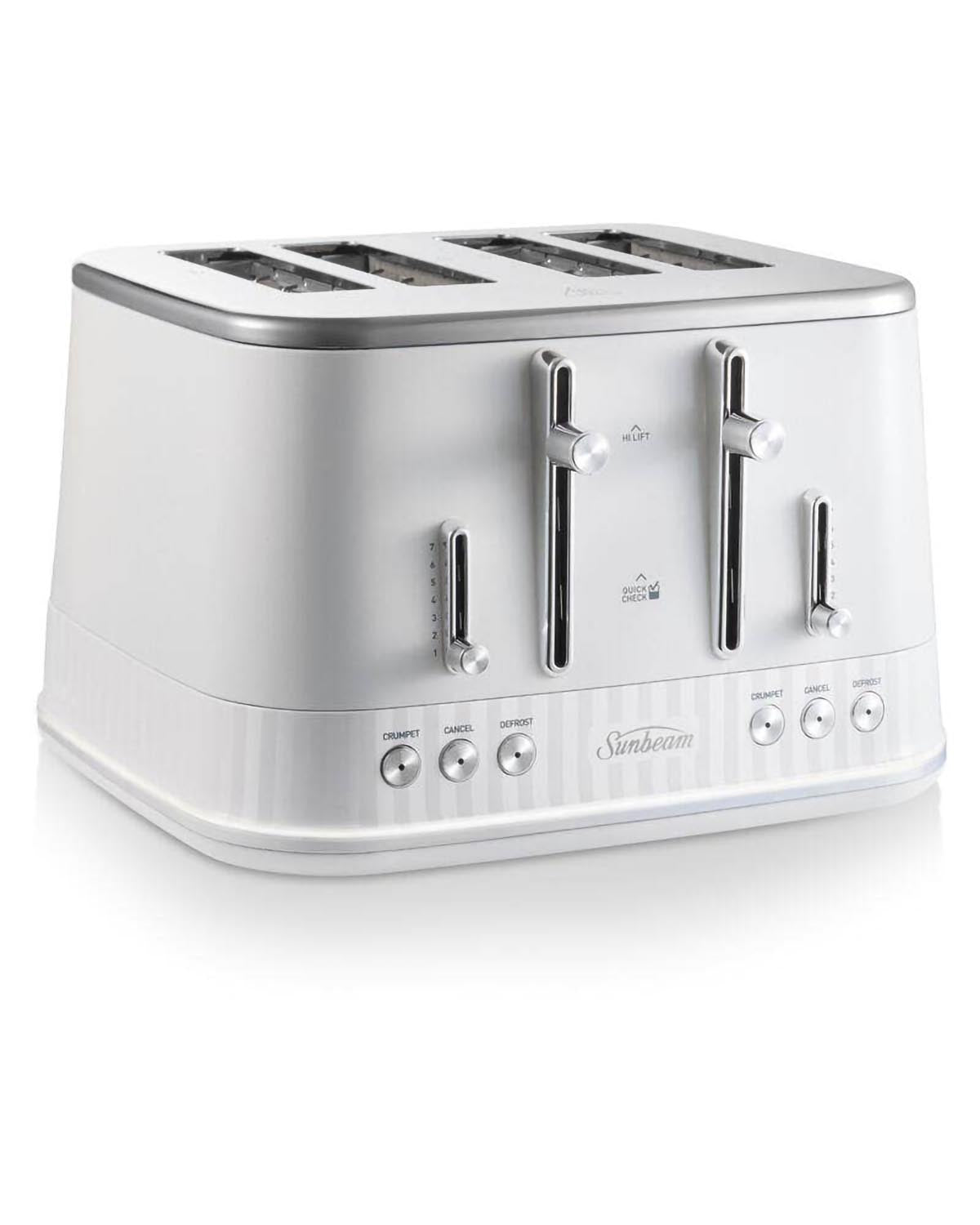 Sunbeam French Riviera Collection 4 Slice Toaster - White
