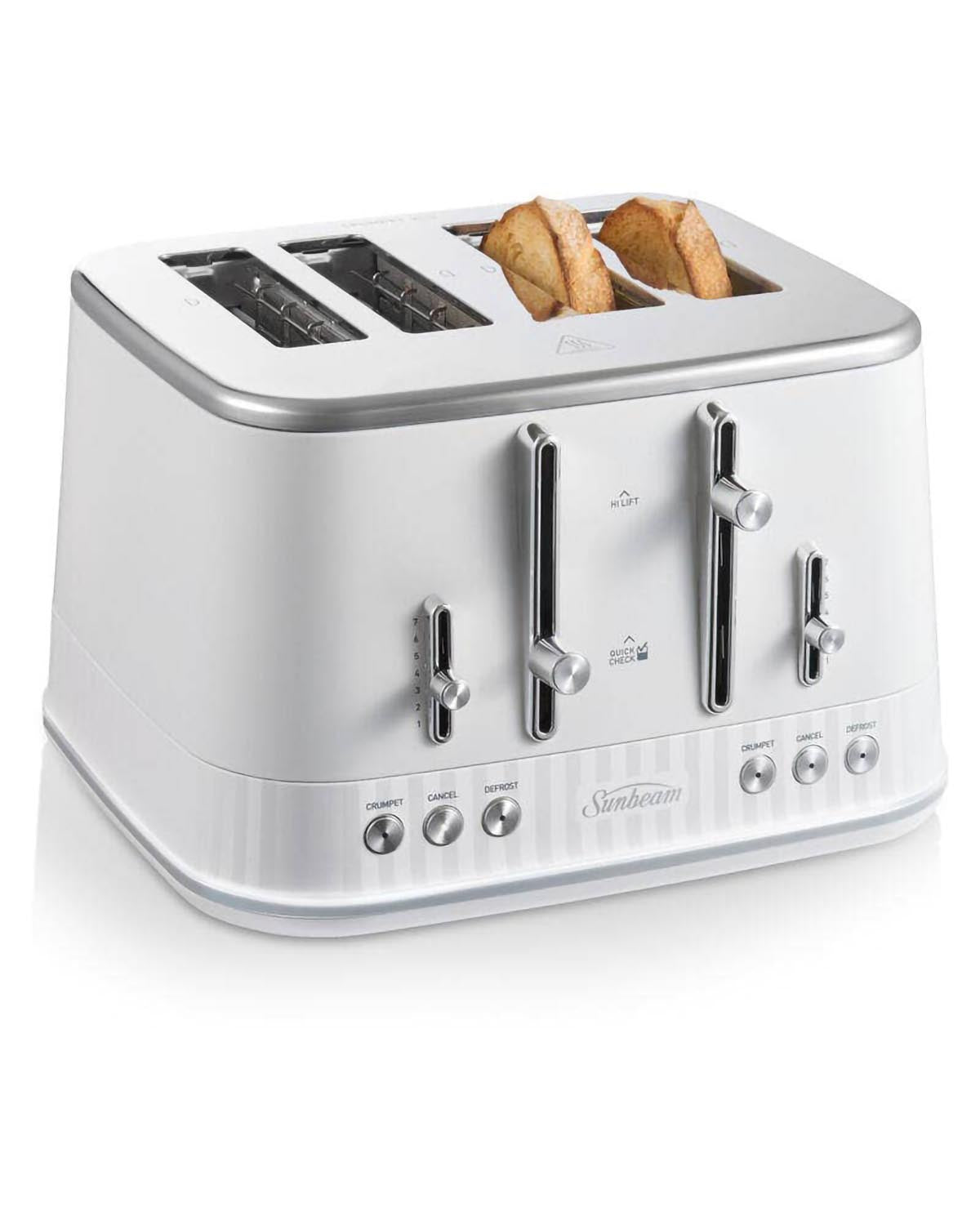 Sunbeam French Riviera Collection 4 Slice Toaster - White
