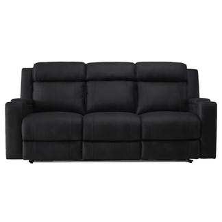 Symphony Immersive 3 Seater Electric Recliner Fabric Sofa - Jet