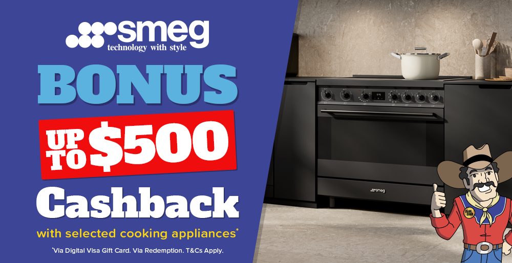 Up to $500 Cashback on Selected Smeg Cooking Appliances