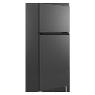 TCL 420L Top Mount Fridge Freezer - Crystal Ash Grey
