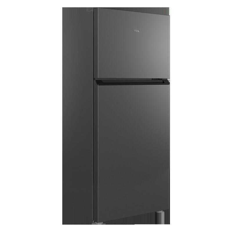 TCL 420L Top Mount Fridge Freezer - Crystal Ash Grey