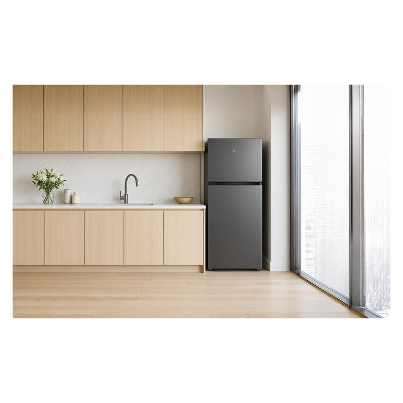 TCL 420L Top Mount Fridge Freezer - Crystal Ash Grey