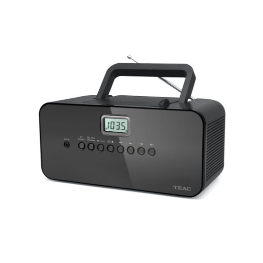 TEAC Portable CD Player with AM/FM Radio - Black