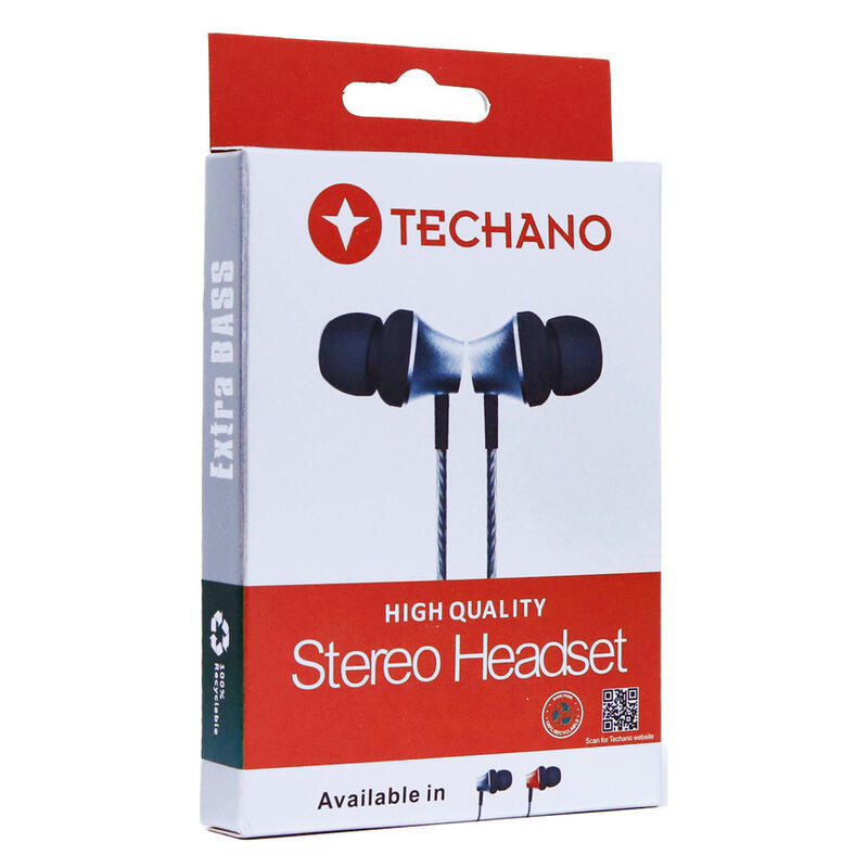 Techano High Quality Stereo Headset -  Black