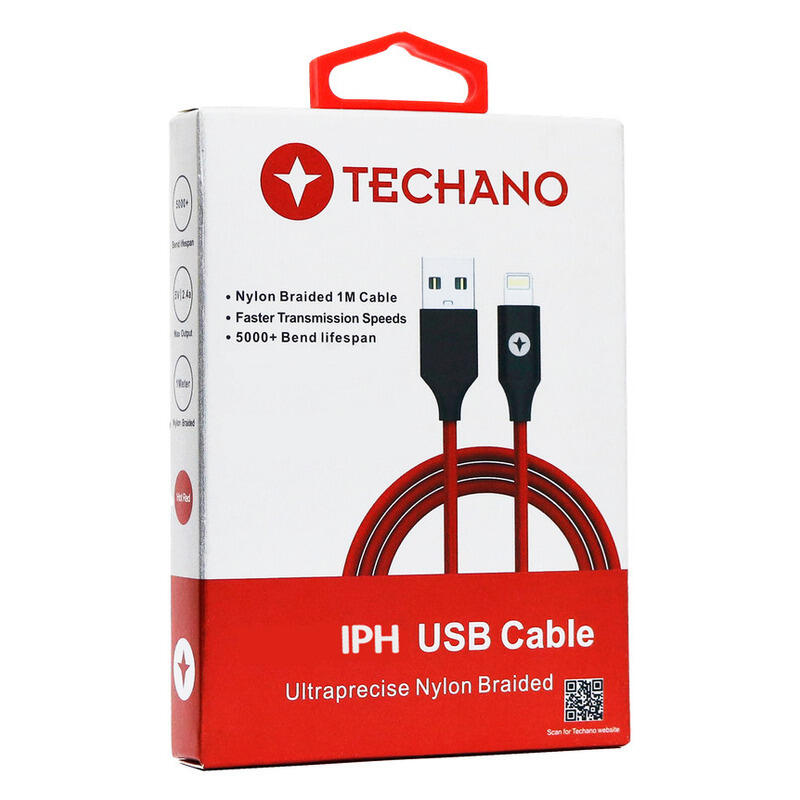 Techano 1M IPH USB Cable Ultraprecise - Red