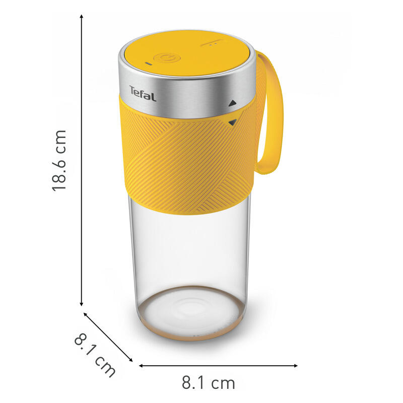 Tefal Lightmix On-the-Go Portable Personal Blender - Yellow