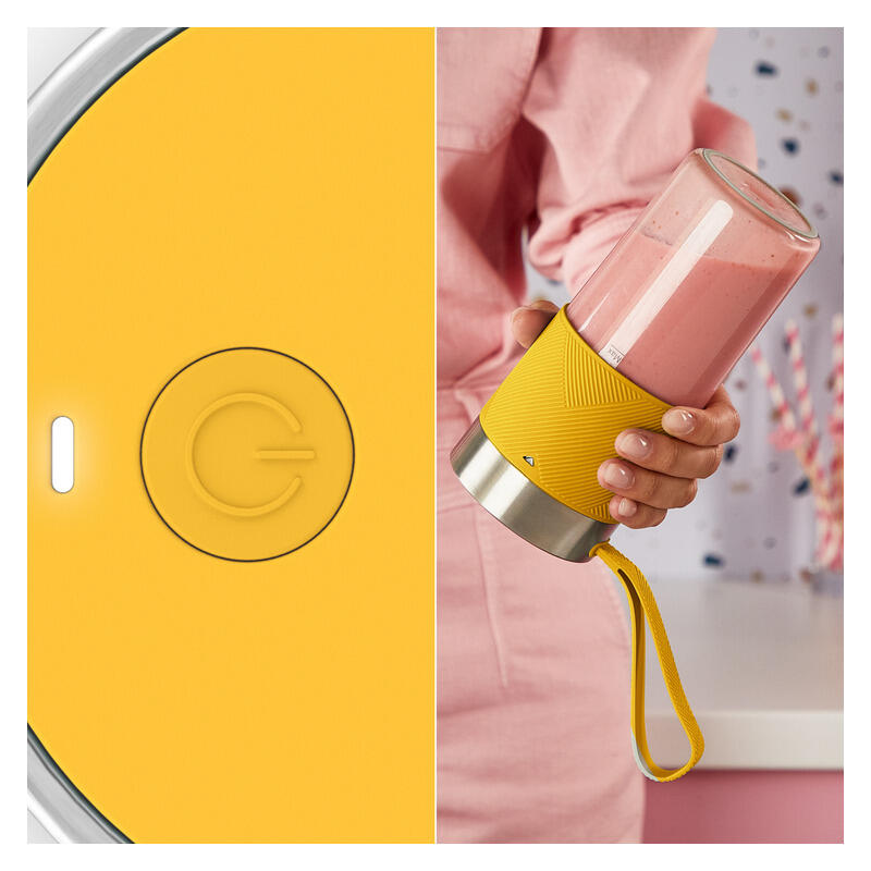 Tefal Lightmix On-the-Go Portable Personal Blender - Yellow
