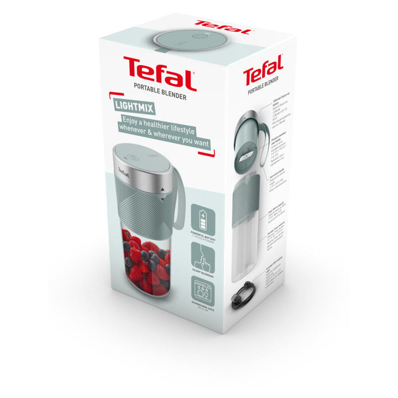 Tefal Lightmix On-the-Go Portable Personal Blender - Blue