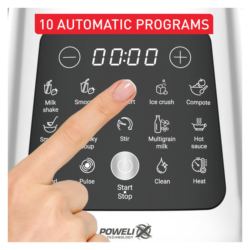 Tefal PerfectMix Heating Hot & Cold High Speed Blender - Silver