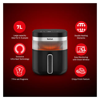 Tefal 7L Ever Fry Infra Heat Single Drawer Air Fryer