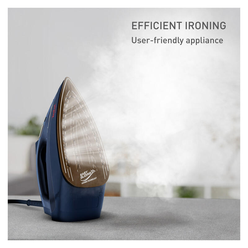 Tefal Virtuo Steam Iron with 24g/min Continuous Steam - Blue