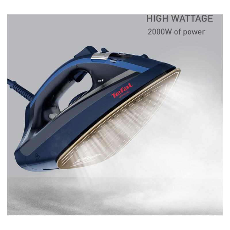 Tefal Virtuo Steam Iron with 24g/min Continuous Steam - Blue