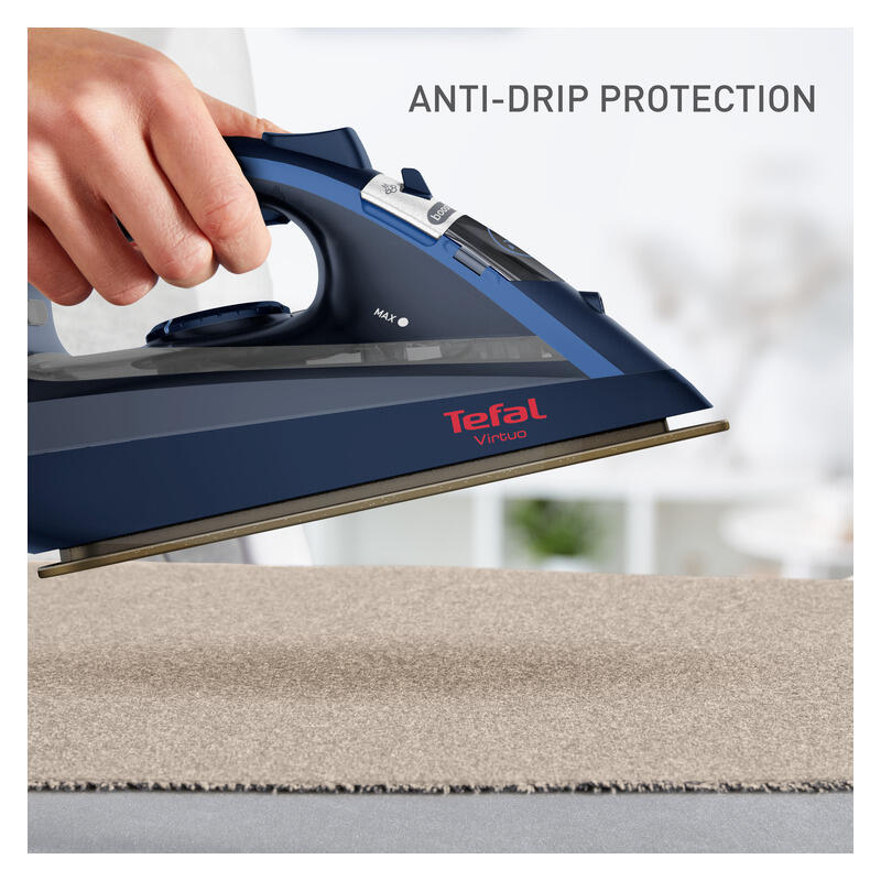 Tefal Virtuo Steam Iron with 24g/min Continuous Steam - Blue