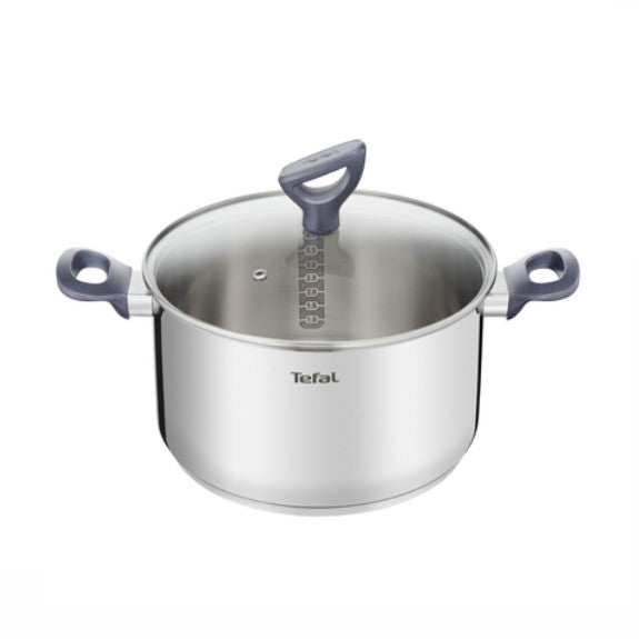 Tefal 24cm/5.2L Daily Cook Stainless Steel Induction Stewpot & Lid