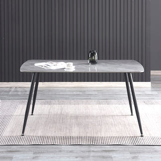 Tempo 150cm Dining Table - Light Grey
