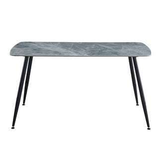 Tempo 150cm Dining Table - Mid Grey/White