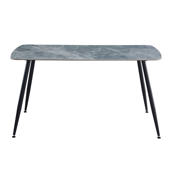 Tempo 150cm Dining Table - Mid Grey/White