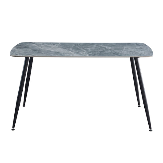 Tempo 150cm Dining Table - Mid Grey/White