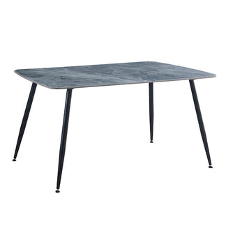 Tempo 150cm Dining Table - Mid Grey/White