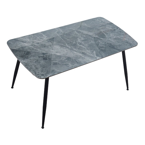 Tempo 150cm Dining Table - Mid Grey/White
